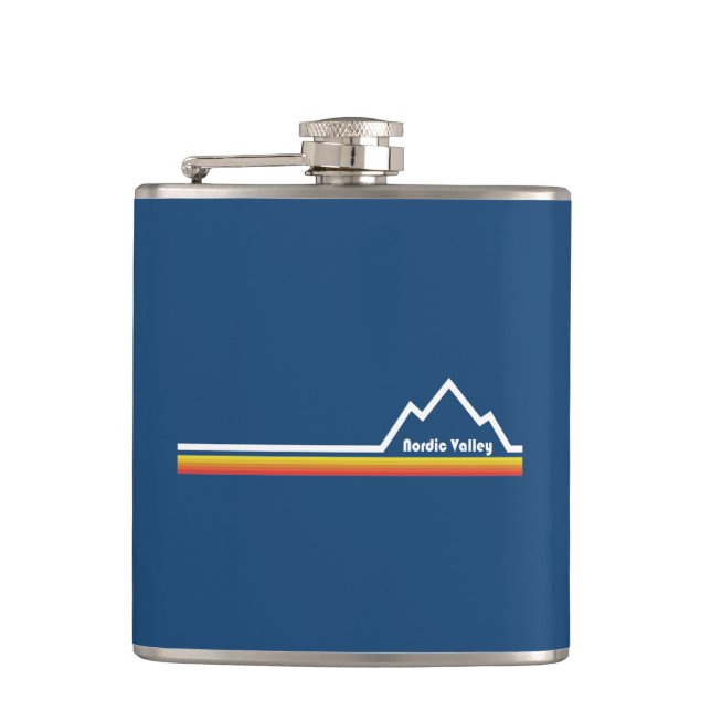 Nordic Valley Utah Hip Flask (Front)