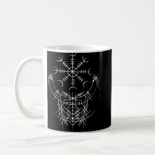 Nordic Viking Rune - Aegishjalmur - The Helm Of Aw Coffee Mug