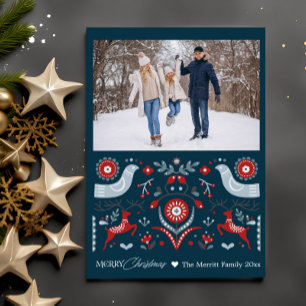 Nordic Winter Christmas Holiday Card