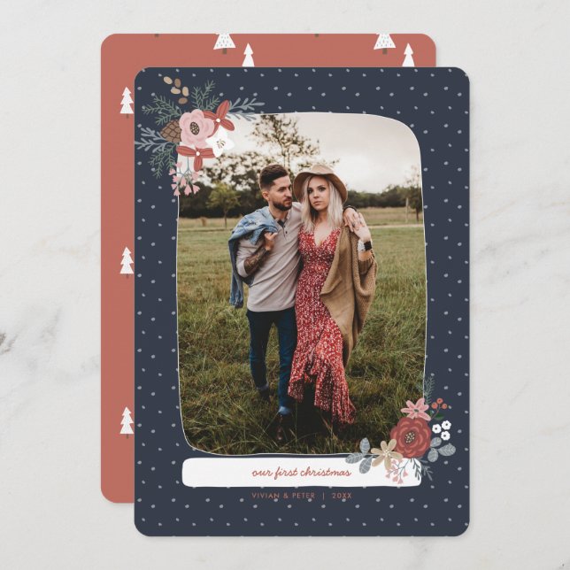 Nordic Winter First Married Christmas Holiday (Front/Back)