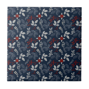 Nordic Winter Seamless Pattern Ceramic Tile