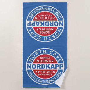 NORDKAPP Norway beach towel