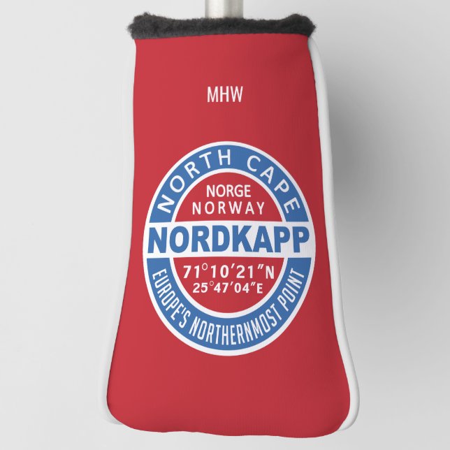 NORDKAPP Norway custom monogram putter cover (Rotate 90)