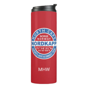 NORDKAPP Norway custom monogram tumbler