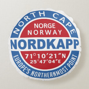 NORDKAPP Norway custom throw pillow
