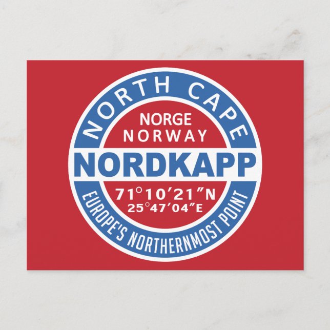 NORDKAPP Norway postcard (Front)