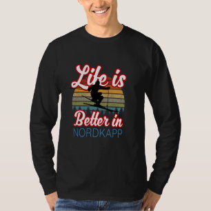 Nordkapp Souvenir 'Life Is Better In Nordkapp Ski T-Shirt