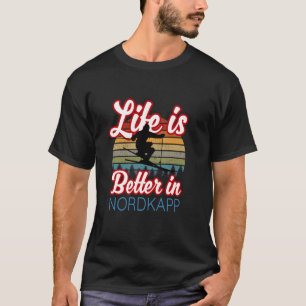 Nordkapp Souvenir 'Life Is Better In Nordkapp Ski T-Shirt