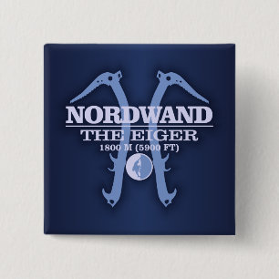 Nordwand "The Eiger" 15 Cm Square Badge