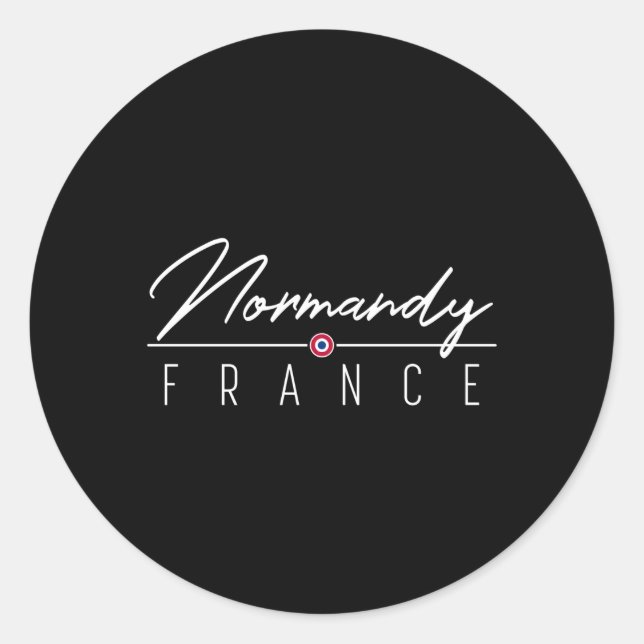 Nordy France Classic Round Sticker (Front)
