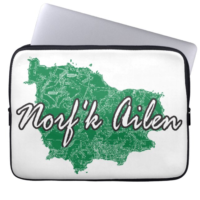 Norf'k Ailen Laptop Sleeve (Front)
