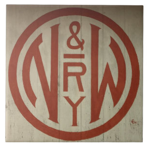 Norfolk and Western Railway Logo Tile