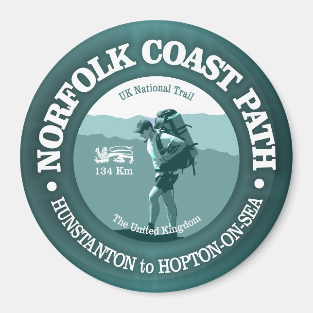 Norfolk Coast Path (T) Magnet (Front)