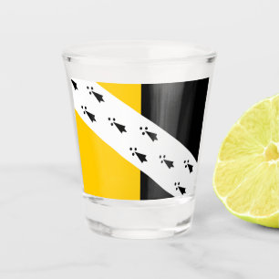 Norfolk county flag shot glass