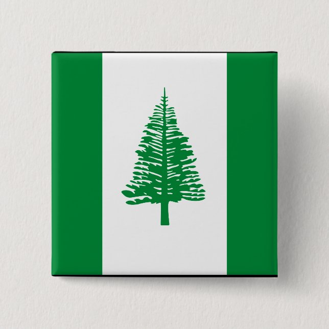 Norfolk Island Flag 15 Cm Square Badge (Front)