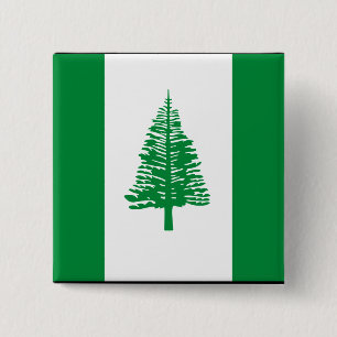 Norfolk Island Flag 15 Cm Square Badge