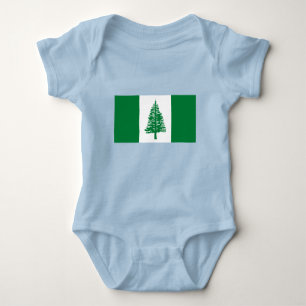 Norfolk Island Flag Baby Bodysuit