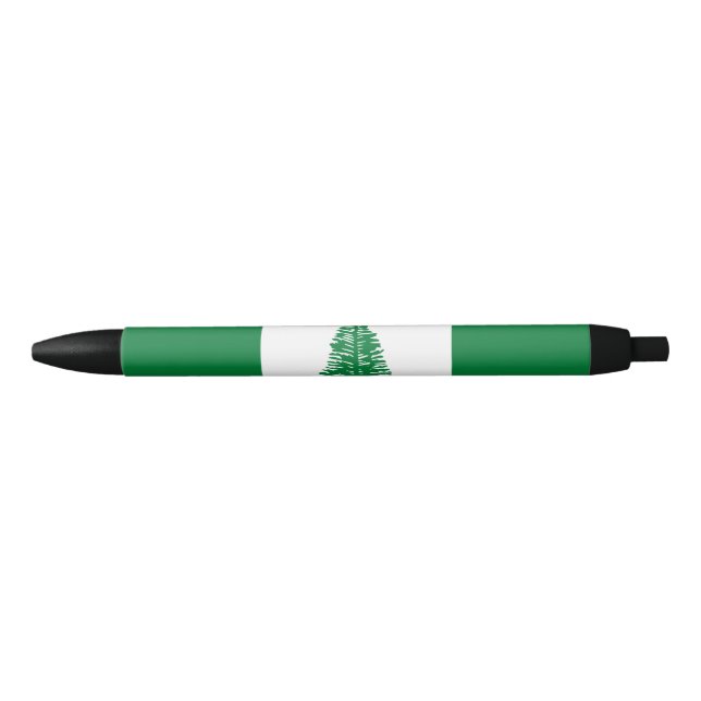 Norfolk Island flag Black Ink Pen (Front)