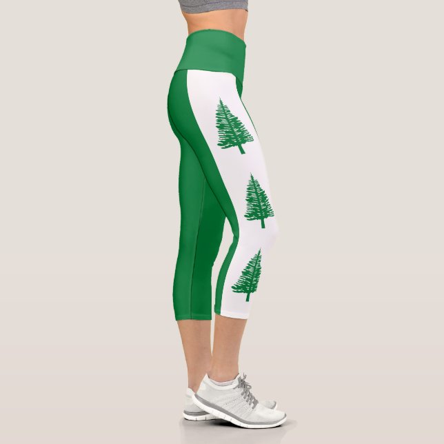 Norfolk Island Flag Capri Leggings (Right)