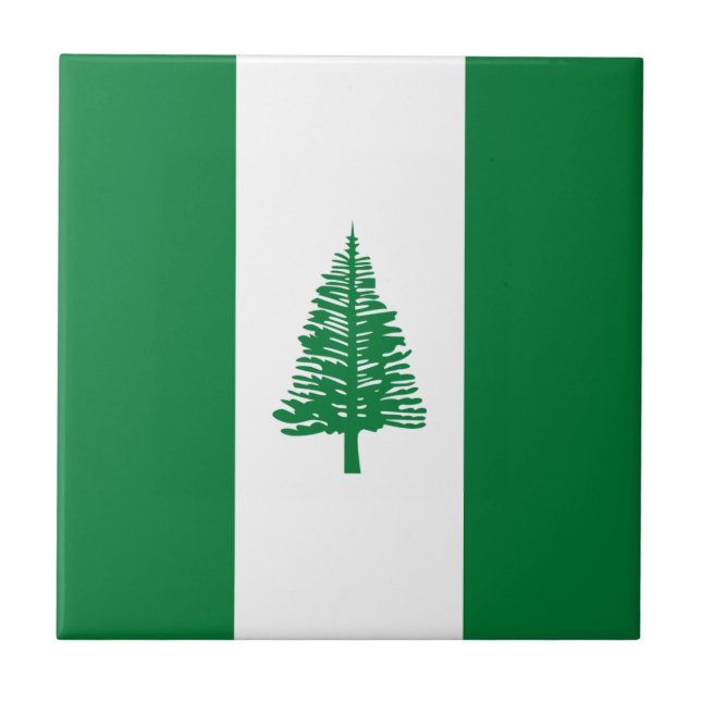 Norfolk Island Flag Ceramic Tile (Front)