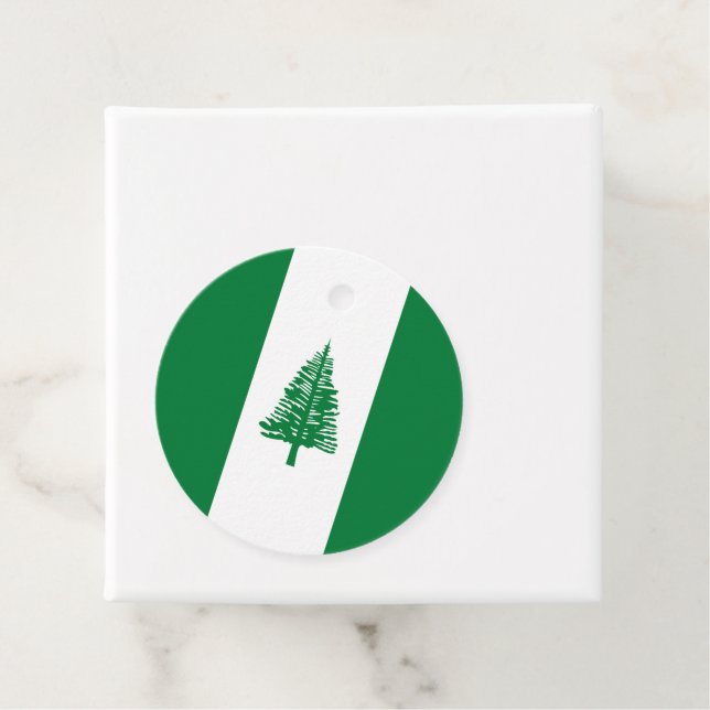 Norfolk Island flag Favour Tags (In Situ)