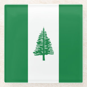 Norfolk Island Flag Glass Coaster