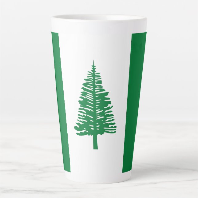 Norfolk Island flag Latte Mug (Front)