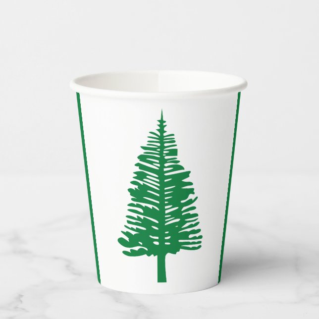 Norfolk Island Flag Paper Cups (Left)