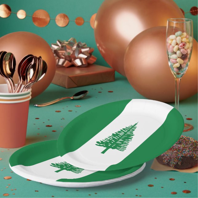 Norfolk Island flag Paper Plate (Multi)