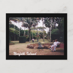 norfolk island garden postcard