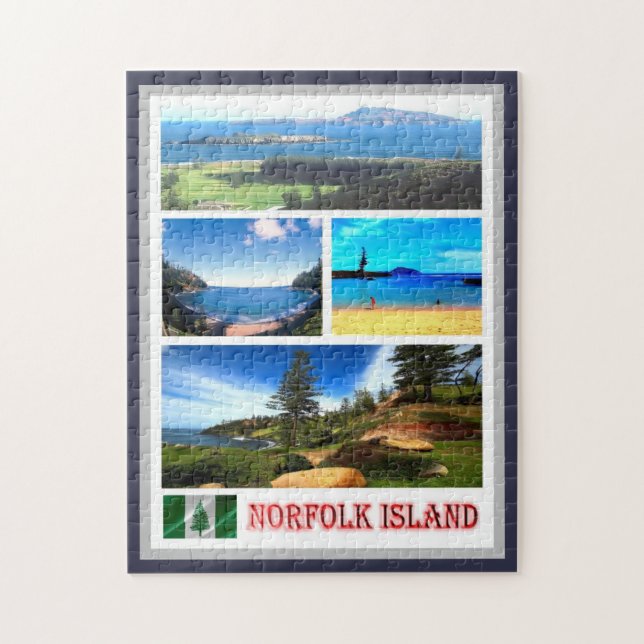 Norfolk Island - Mosaic - Jigsaw Puzzle (Vertical)