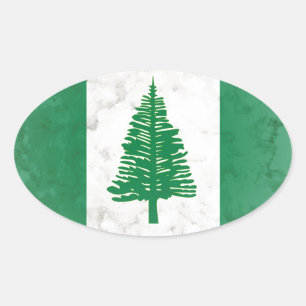 Norfolk Island Oval Sticker