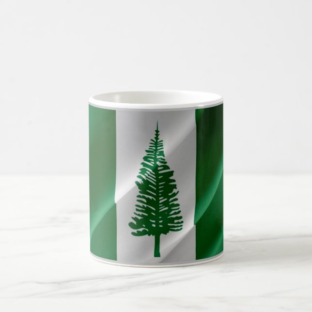Norfolk Island - Waving Flag - Coffee Mug (Center)
