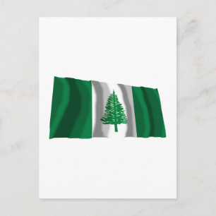 Norfolk Island Waving Flag Postcard