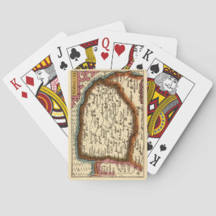 Norfolk "Norfolcke" County England Old Atlas Map Playing Cards