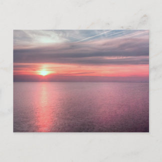 Norfolk summer sunset postcard
