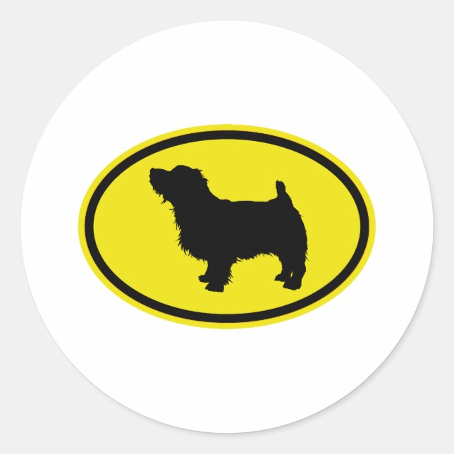 Norfolk Terrier Classic Round Sticker (Front)