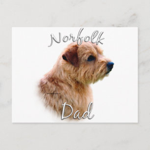 Norfolk Terrier Dad 2 Postcard