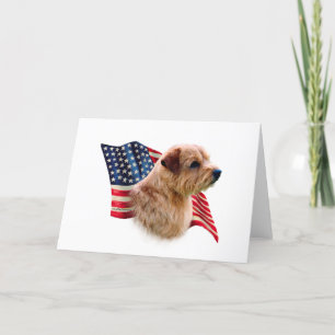 Norfolk Terrier Flag Card