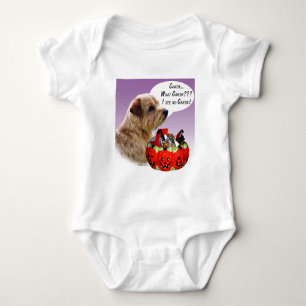 Norfolk Terrier Halloween Candy Baby Bodysuit
