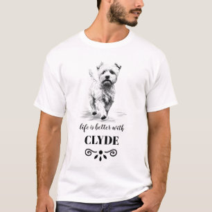 Norfolk Terrier Life is better with Custom Name T-Shirt