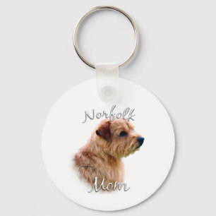 Norfolk Terrier Mom 2 Key Ring