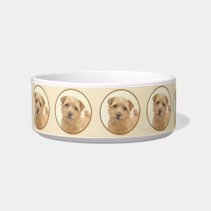 Norfolk Terrier Painting - Original Dog Art Bowl