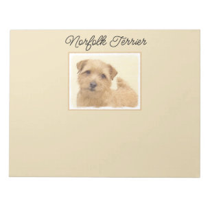 Norfolk Terrier Painting - Original Dog Art Notepa Notepad