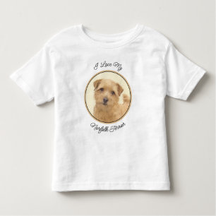Norfolk Terrier Painting - Original Dog Art Toddler T-Shirt