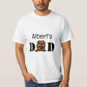 Norfolk Terrier Peeking Personalised Dad T-Shirt