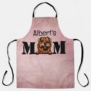 Norfolk Terrier Peeking Personalised Mum Apron