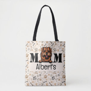 Norfolk Terrier Peeking Personalised Tote Bag
