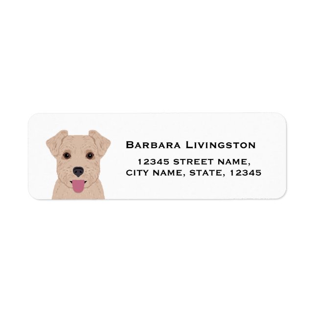 norfolk terrier return address labels (Front)