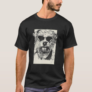 Norfolk Terrier Sketch Dog  Sketch T-Shirt